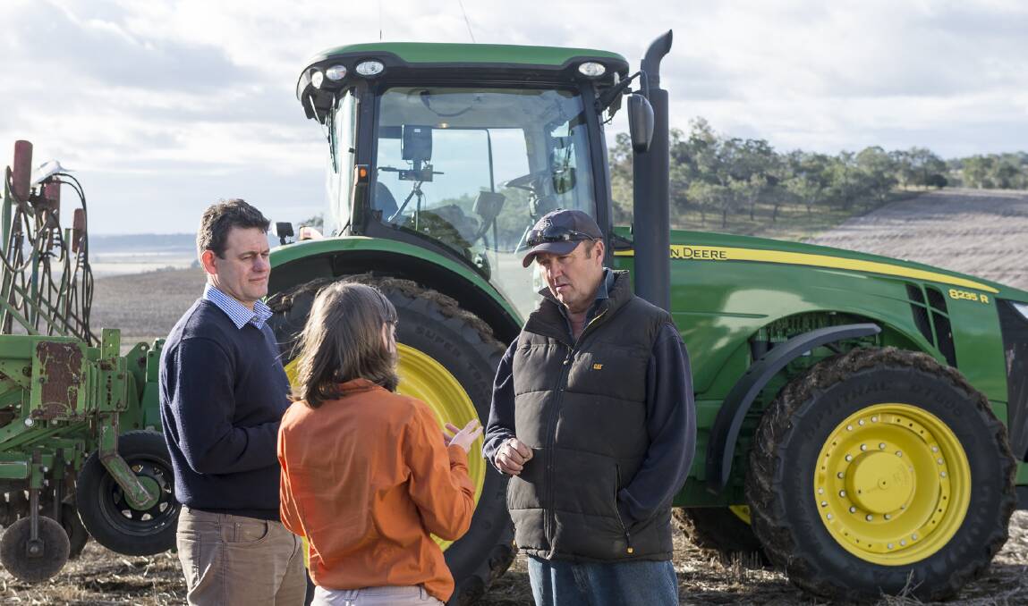 University of Southern Queensland researchers, including Professor Craig Baillie and Dr Cheryl McCarthy, are working to provide Australian farmers like John Bryce with first-user access to cutting-edge technology.