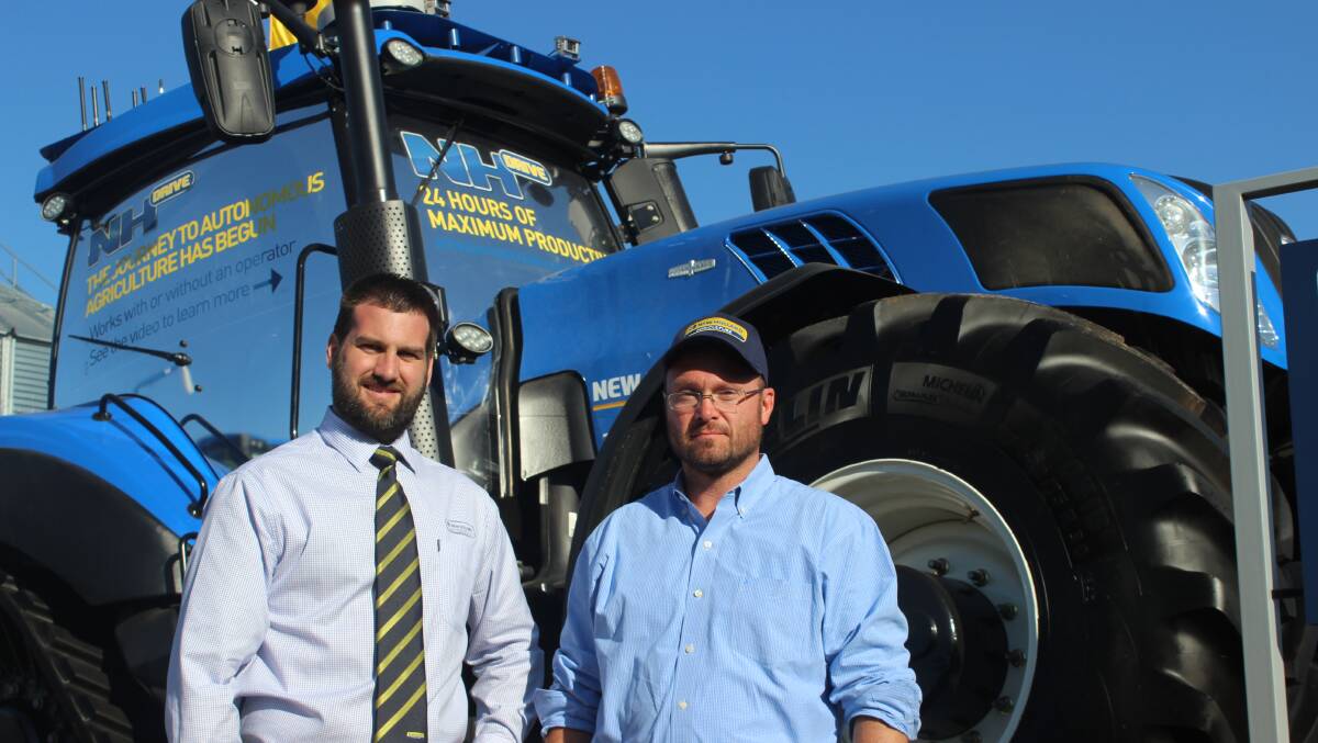 Wesley Gorst, New Holland Agriculture and Brad Lukac, CNH
