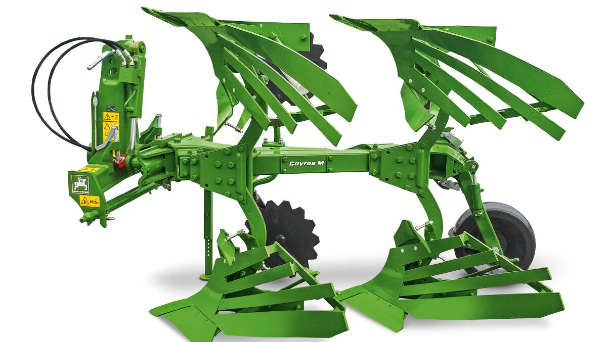 The new Amazone M two furrow reversible plough will be distributed by Claas Harverst Centre in Australia.