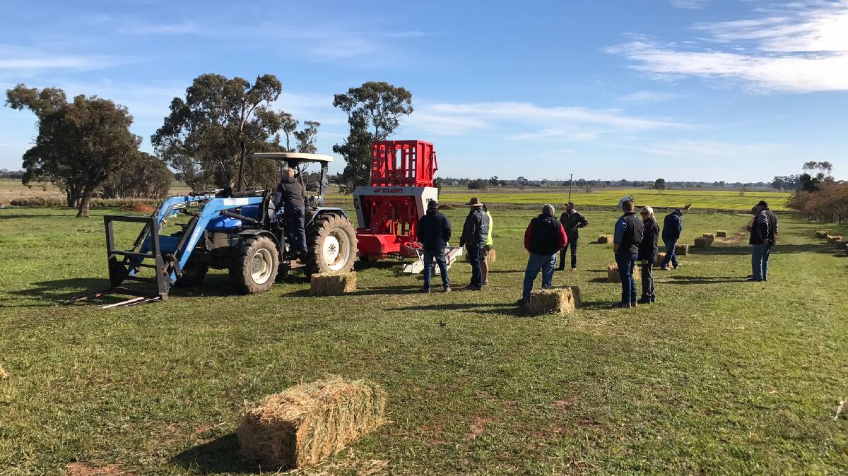 Arcusin small bale Multi-pack on display at Stanhope, Victoria