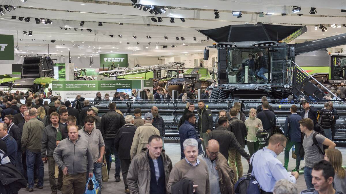 The Fendt Ideal header on display at Agritechnica, Hanover