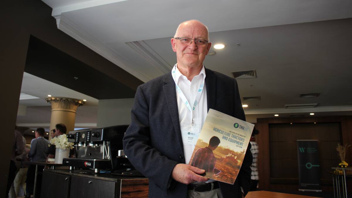 SALES FORECAST: Agriview owner, Alan Kirsten launches the Tractor and Machinery Association's state of the industry report at the TMA annual conference.