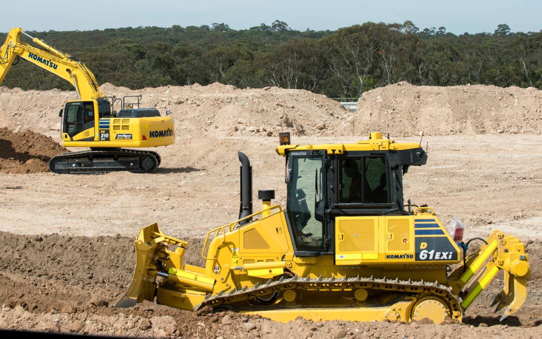The new Komatsu machine control technology sees the machine adjust the blade or bucket according to the input design making it easy for novice operators to gain excellent results.