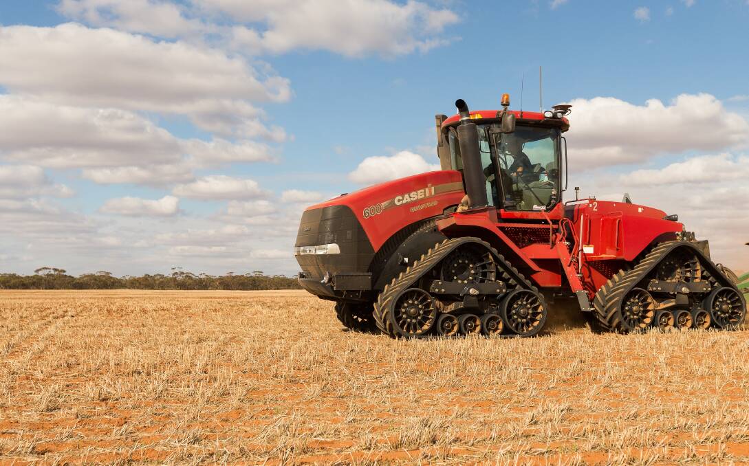 Case IH Quadtracs solved the problem of previous tyred tractors not managing sand hills durring seeding on Tim and Richie Gleeson's property north of Swan Hill.