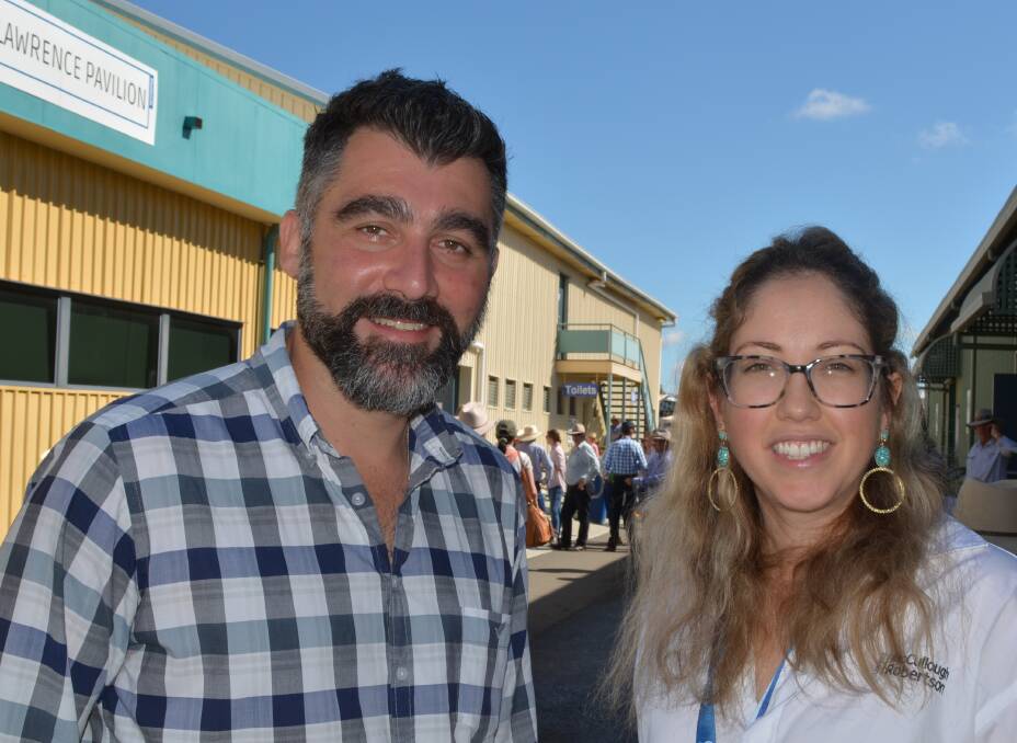 McCullough Robertson partner, John Ioannou, and senior associate, Frances Becker, at  Beef Australia in Rockhampton.  