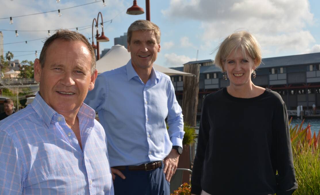 Syngenta's Australasian head, Paul Luxton, with global chief executive officer, Erik Fyrwald and Singapore-based Asia-Pacific regional director, Tina Lawton, in Sydney to meet Australian farmers and discuss local production issues.
