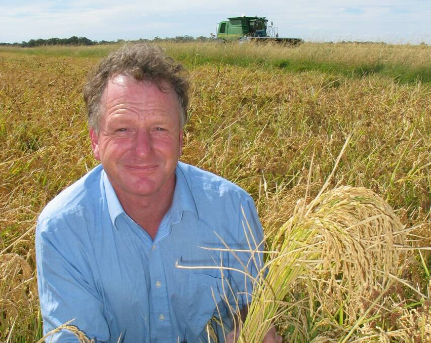 Flashback to 2006 when Noel Graham chaired the Rice Marketing Board and was photographed during harvest on his property, "Corunna", at Deniliquin.