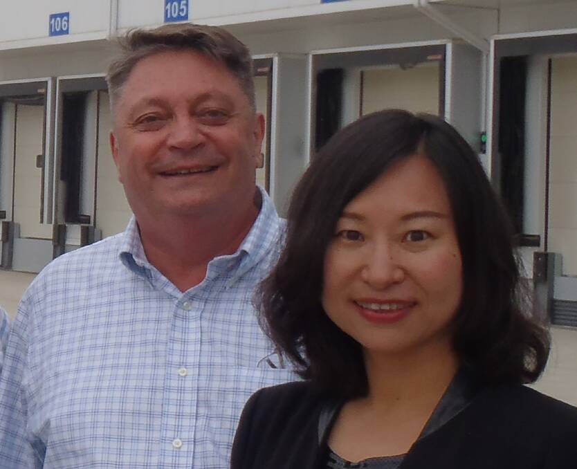 Swire Pacific Cold Storage operations director, Craig Bowyer with sales leader, Cynthia Wang, at one of Swire's food storage operations in China.