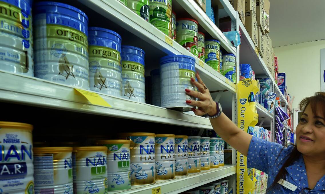 Organic infant formula maker Bellamy's says stock build up in China means earnings margins will contract to below 20 per cent in the first half of fiscal 2017.