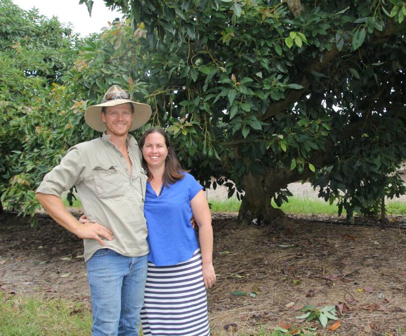 Touch of a button: First time farmers Matt and Jess Fealy are using social media to connect with customers from their mango, avocado and lime farm on the outskirts of Mareeba, and sell rough produce.