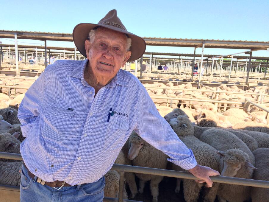 INDUSTRY ATTRACTION: Linton Bradley has been attending sheep and cattle sales in Wagga for more than 50 years. Picture: Nikki Reynolds 