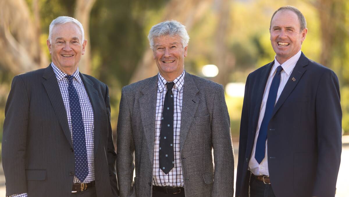 ON WITH THE JOB: MLA board directors re-elected Alan Beckett, Andrew Michael and Russell Lethbridge.