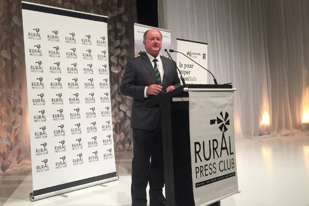 Australian Country Choice boss David Foote kept the audience of 700 pinned to their seats at the Ekka's Rural Press Club breakfast this morning.