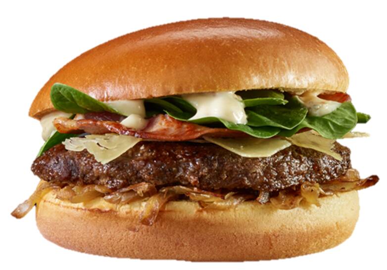 McDonald’s gourmet Angus truffle and cheese burger, launched this month, which features an aioli made with a salsa using real black summer truffles sourced from Italy.