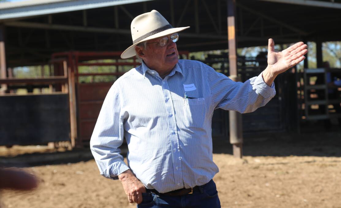 Greg Chappell talking about bull breeding at the Queensland Country Life Food Heroes day in Central Queensland this week.