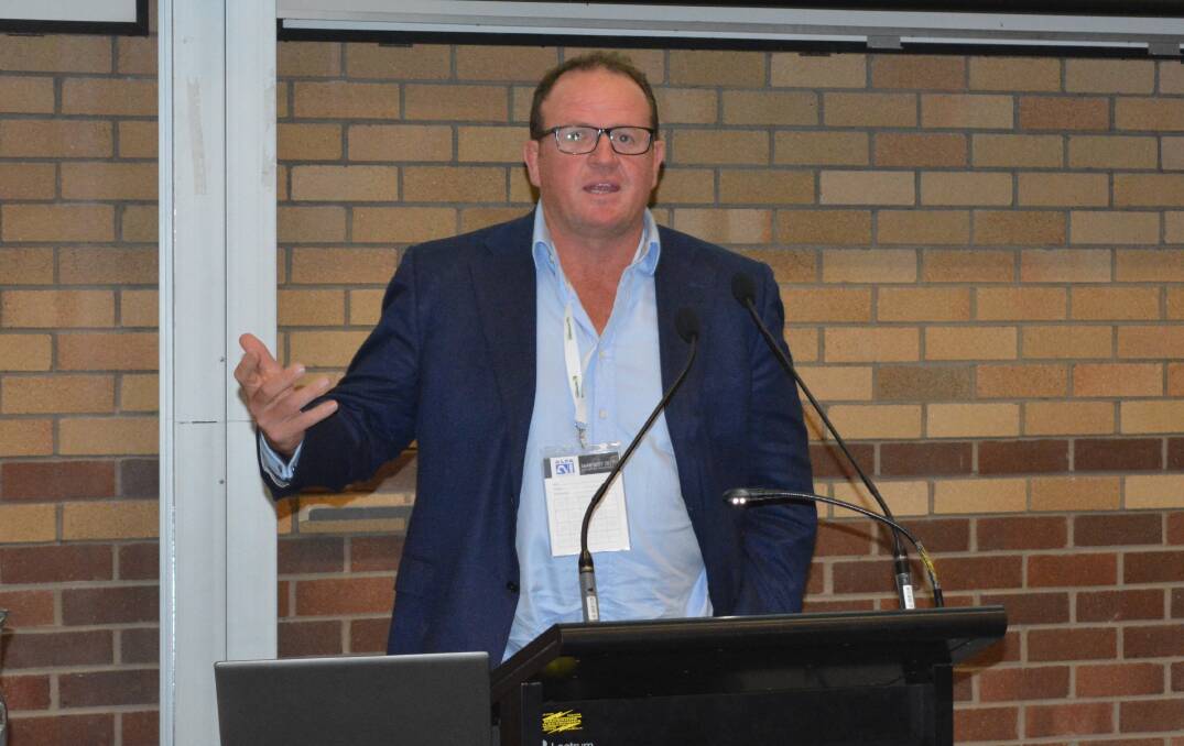Paraway Pastoral Company's Jock Whittle speaking at SmartBeef in Armidale.