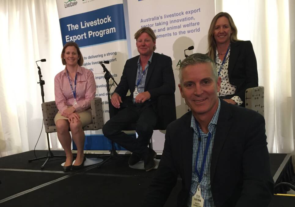 Matt Linnegar, chief executive officer of the Australian Rural Leadership Foundation, led a discussion on peak advocacy councils at LIVEXforum in Canberra. Panelists were Sheepmeat Council of Australia chief executive officer Kathleen Giles, Cattle Council of Australia director Geoff Pearson and Goat Industry Council of Australia’s Fiona Landers.