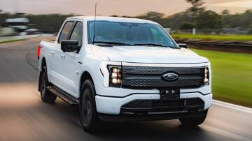 The electric Ford F-150 Lightning has arrived in Australia. Picture: Ford.