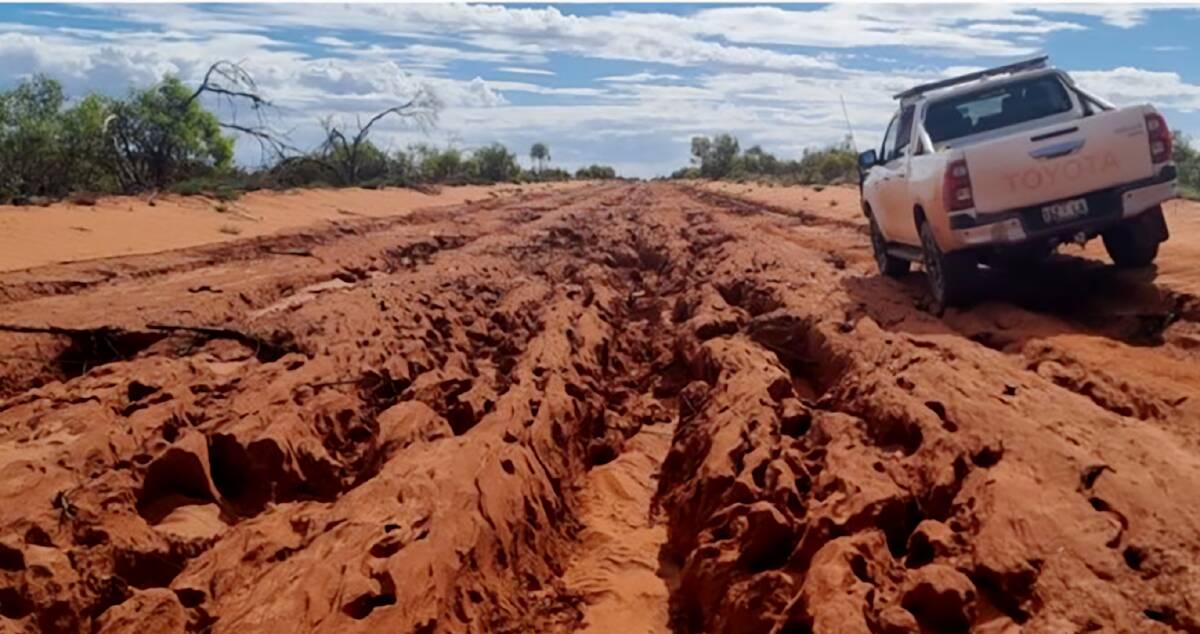 Authorities hope the Great Central Road can be repaired by late May. Picture: Shire of Laverton.