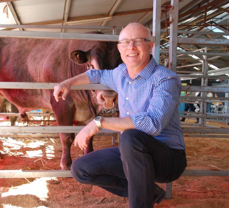 Agri-Business Development Institute director Gordon Stone at Toowoomba's recent Beef Expo where he presented the golden rules to a successful beef business in today's market. 