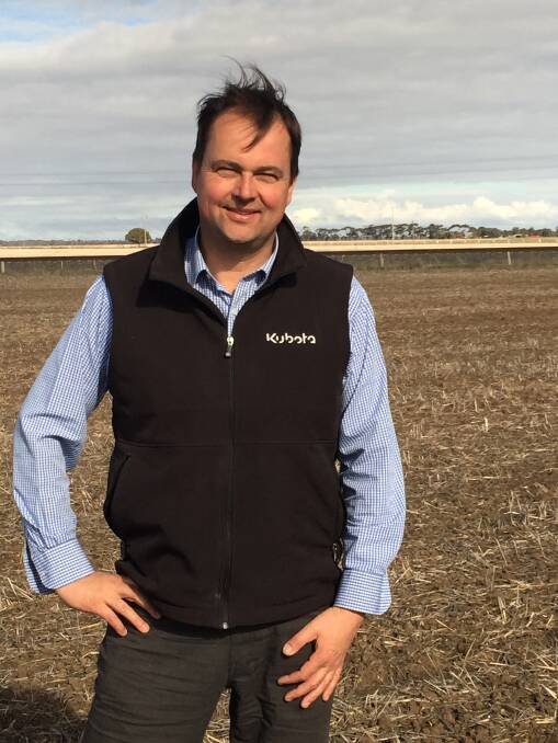 Kubota Australia senior product manager Konstantin Blersch says his company is looking to broaden its horizons in Australian agriculture. 