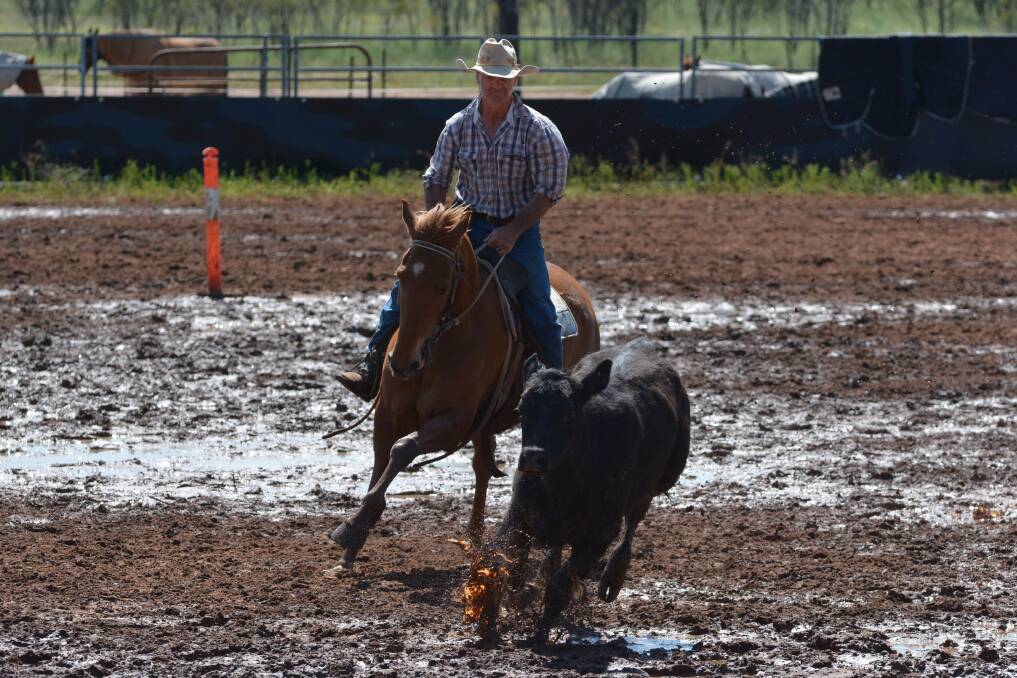 Jason Birney from St George won the Sweepstake Novice Draft final on Coolum Index, which was quickly organised by the Nindigully Campdraft Committee after heavy rain led to the cancelation of the weekend program.