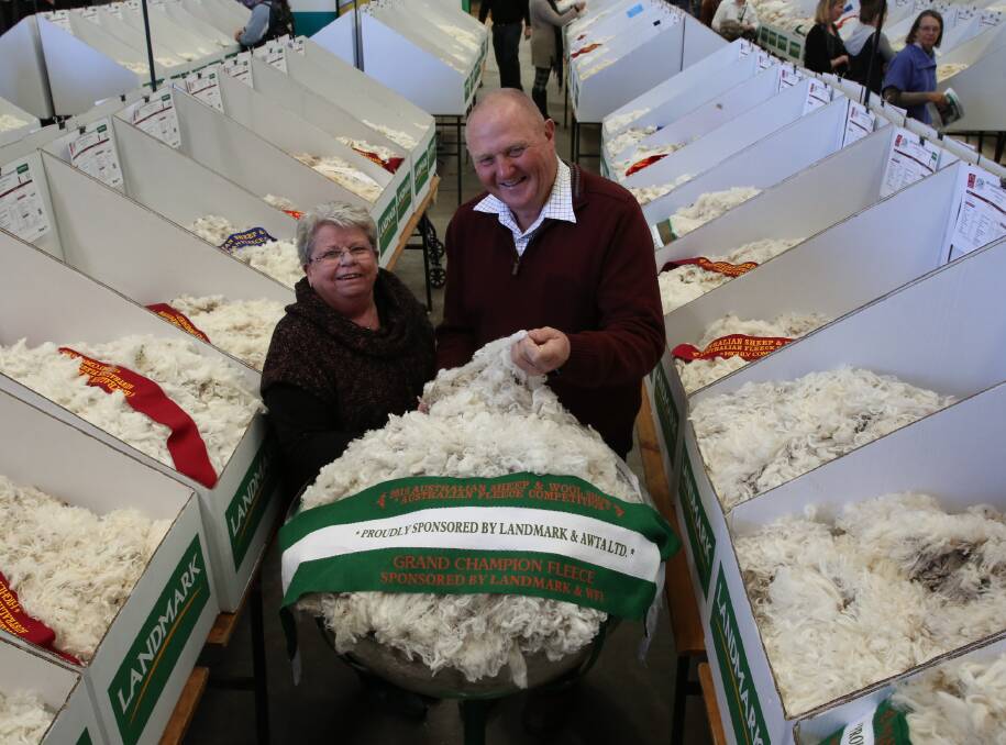 Paul and Margy Seaman, Rosemont, Crookwell, NSW, won the prestigious Landmark National Fleece award with a 17.7 micron superfine fleece.