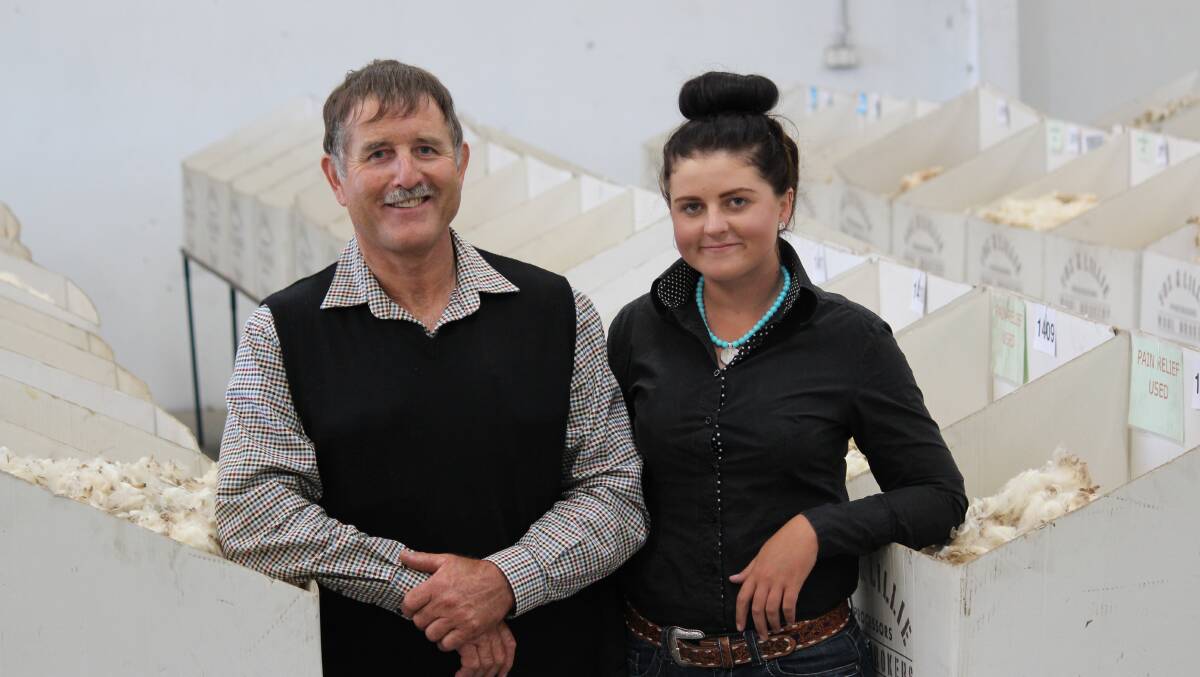 Tony and Josie Butler, Newstead, Vic, selling 72 bales at the Melbourne wool store recently. 