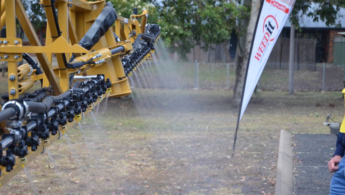 Coarse and ultra coarse nozzles push the spray down towards the ground.

