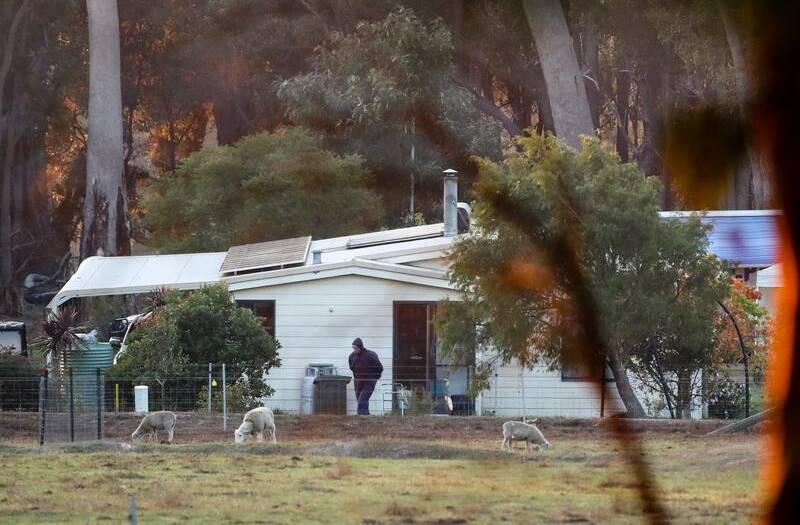 The farmhouse at the centre of the deaths outside Margaret River, WA. 