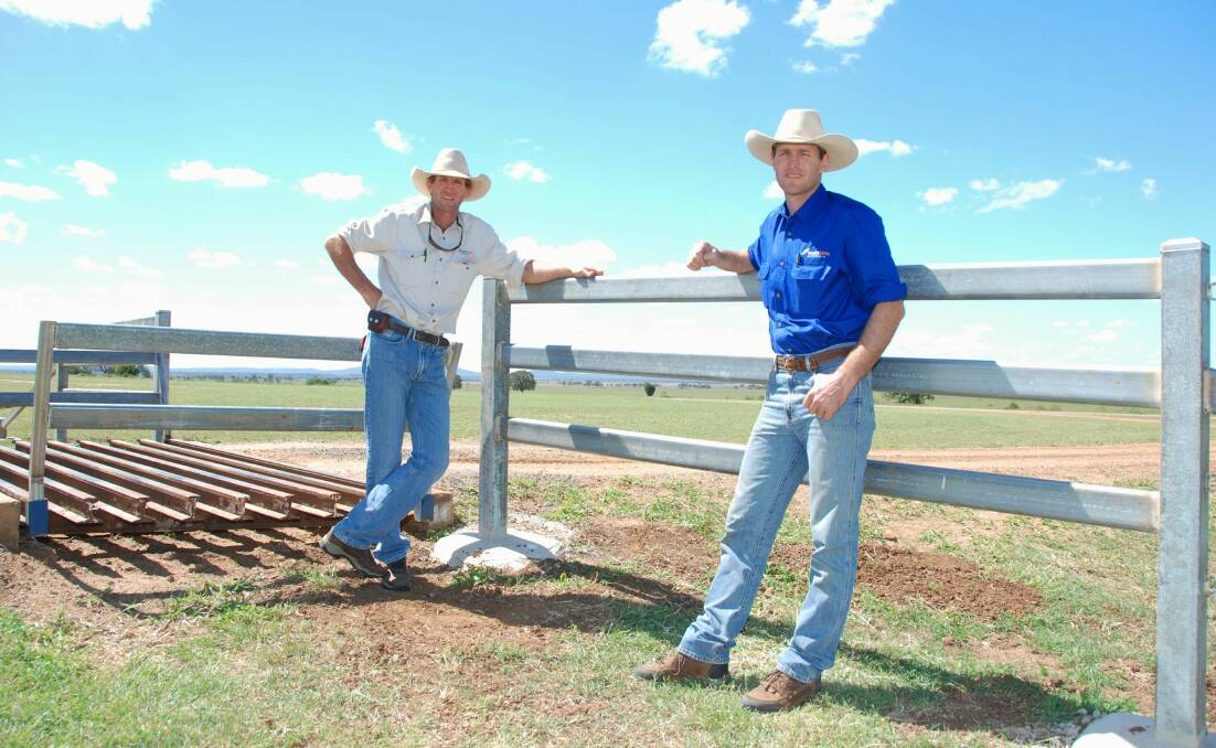 Hewitt Cattle Australia's Ben and Mick Hewitt at the company owned property Pegunny west of Moura.