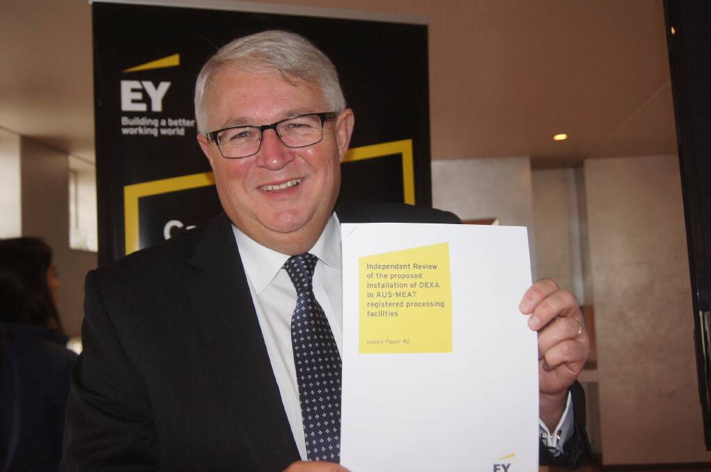 EY’s agribusiness expert Andrew Metcalfe with the second DEXA issues paper.