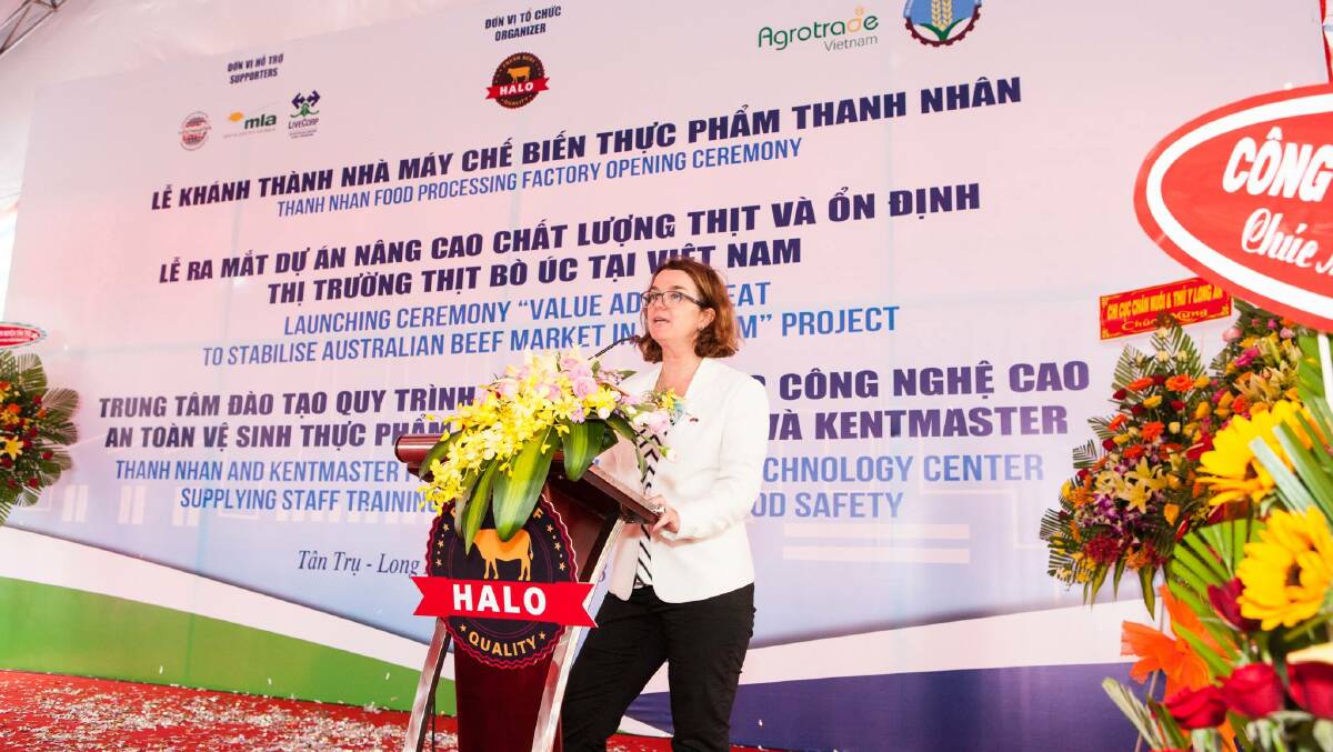 Assistant Agriculture and Water Resources Minister Anne Ruston during her visit to Vietnam last week.