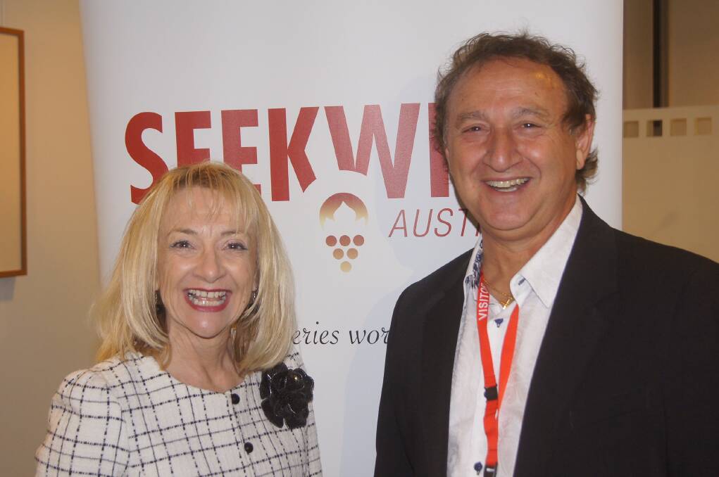 WA Liberal MP Nola Marino and SEEKWINE Australia founder Kevin Sorgiovanni.