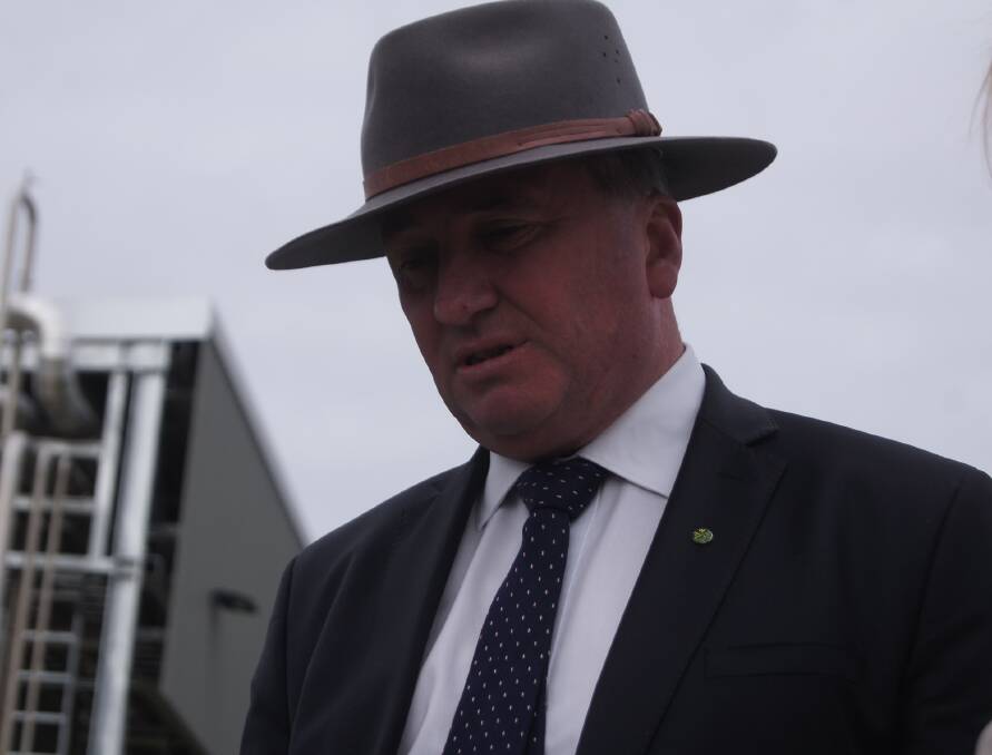 Agriculture and Water Resources Minister Minister Barnaby Joyce.