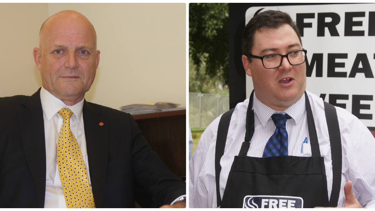 NSW Liberal Democratic Senator David Leyonhjelm and Nationals MP George Christensen.