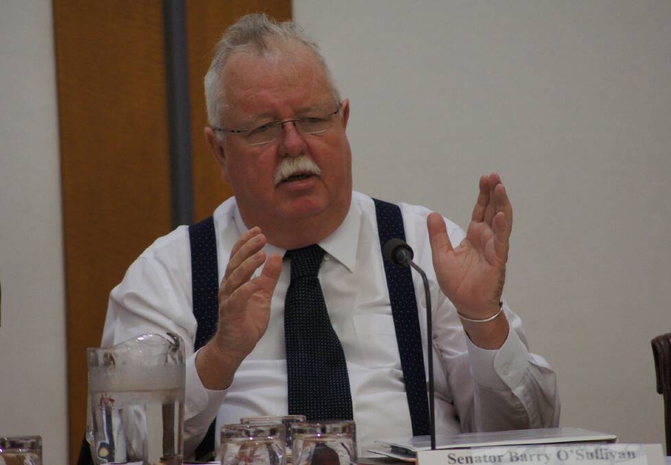  Queensland Nationals Senator Barry O’Sullivan - a former police officer - is foreshadowing a torrid time for AWI at Senate estimates this week.