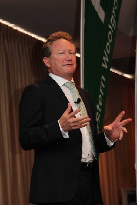 Andrew “Twiggy” Forrest big on beef trade to China.