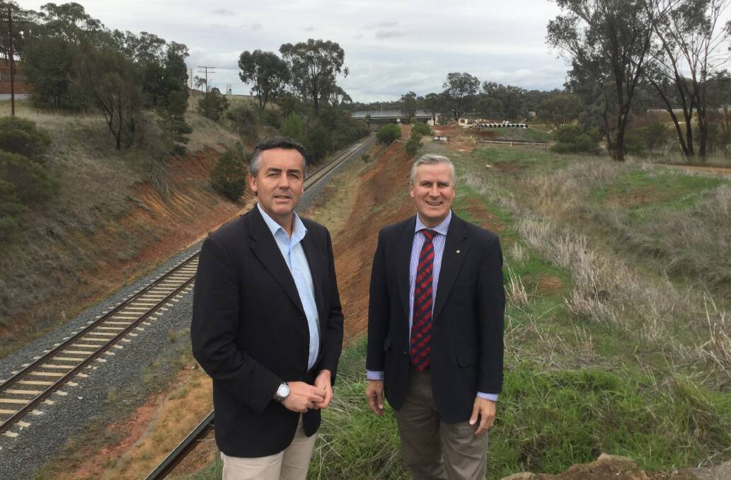 Transport Minister Darren Chester (left) and Small Business Minister Michael McCormack.