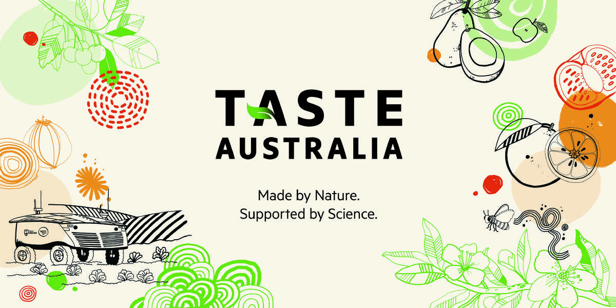 BRANDING: Some of the Taste Australia branding.