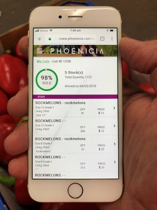 INSIGHT: Phoenica allows growers to see where their produce is being sold and for how much. 