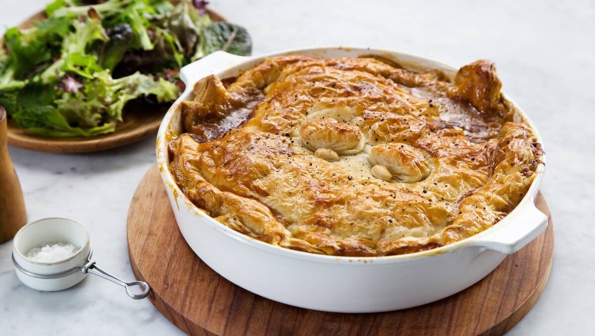 FUN GUY: The Fun Guy Chicken Pie is a creation by Miguel Maestre to help encourage more use of mushrooms in Australian kitchens.
