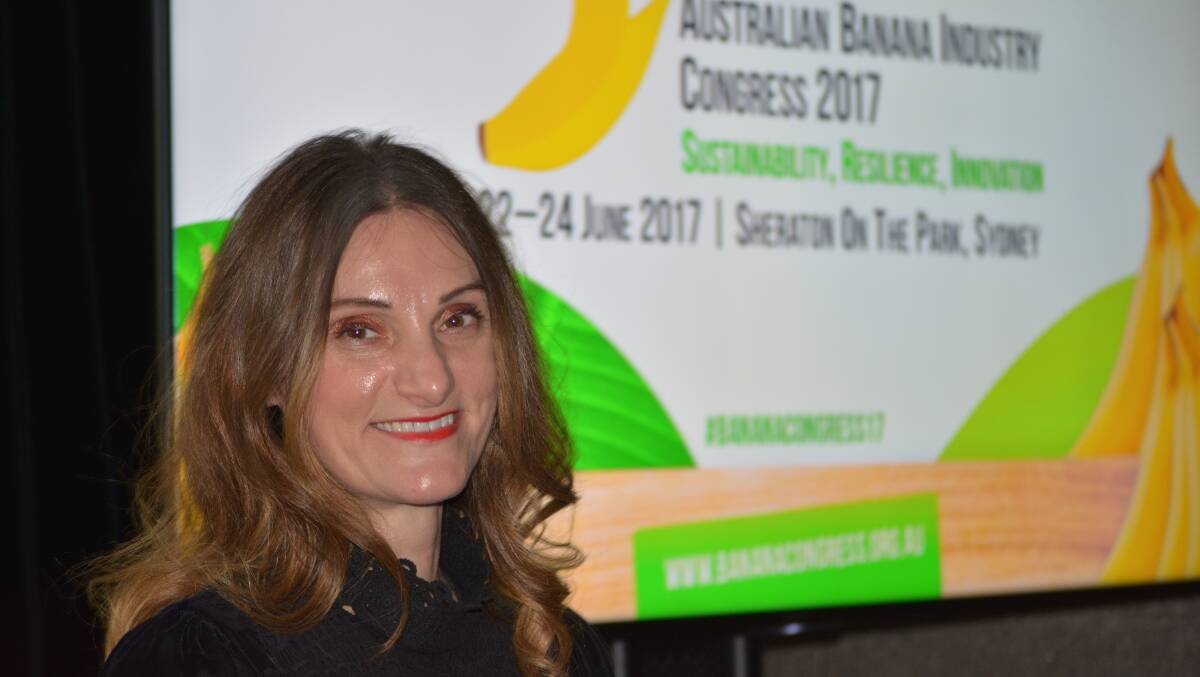 TECH AHEAD: Author and futurist, Rose Herceg, tells the Australian Banana Industry Congress delegates about imminent new technologies being developed which could impact on the horticulture industry. 