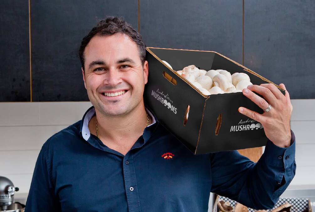 MUSHIE MAN: Celebrity chef, Miguel Maestre, has become an ambassador for Australian mushrooms.