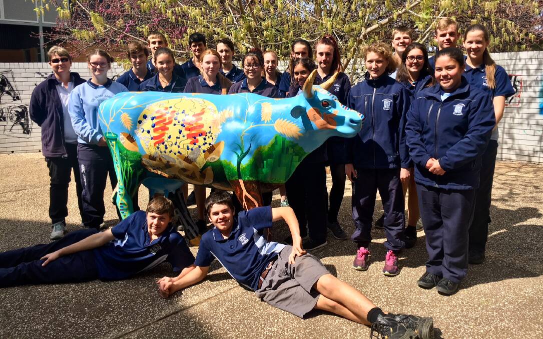 COLOURFUL SORT: An example of an Archibull Prize entry from the students at the Henry Lawson High School, NSW.