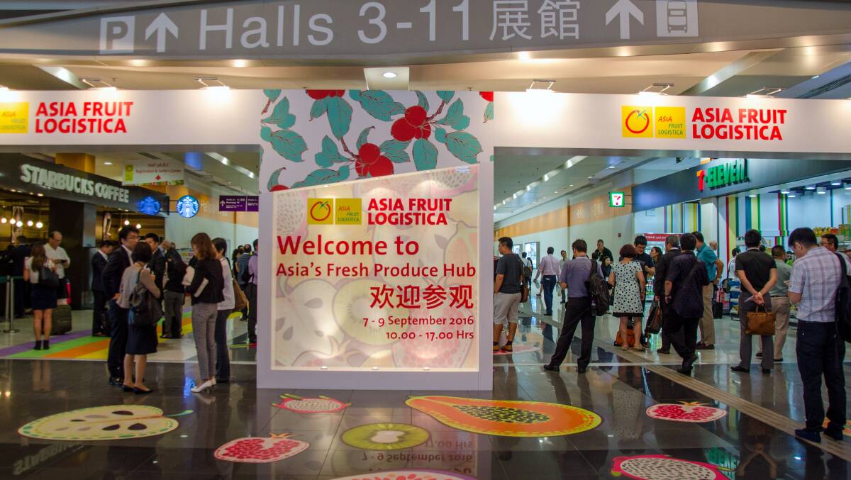 HIGH TRAFFIC: Organisers of this year's Asia Fruit Logistica in Hong Kong expect some 11,000 people to pass through the trade show.