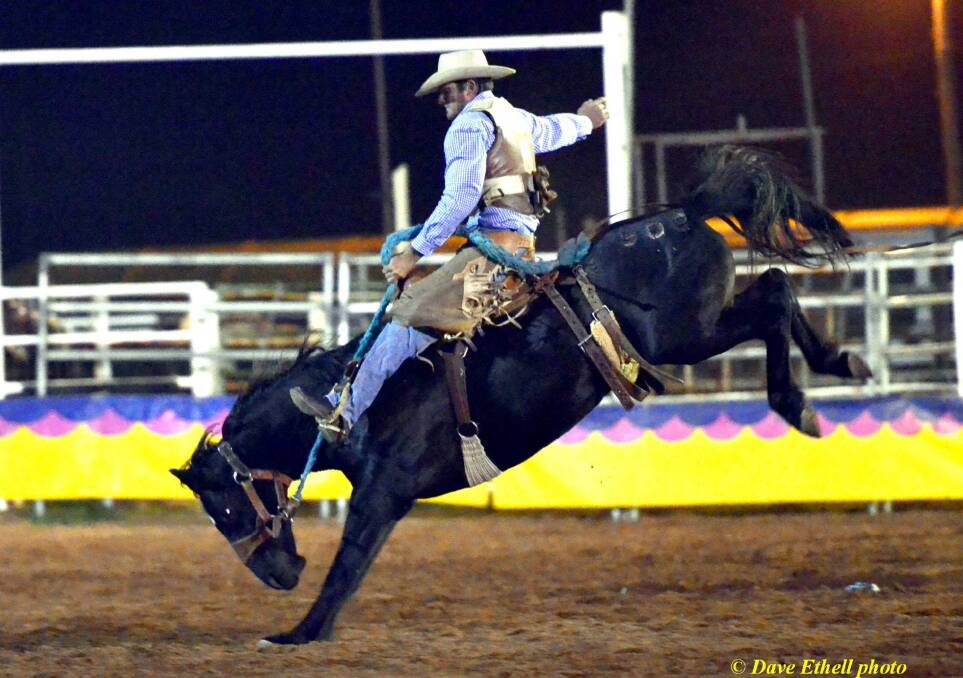 Hughenden's Gavin Fry will be one of the Queensland riders aiming for a place in the Finley Rodeo on January 5. Picture: Dave Ethell