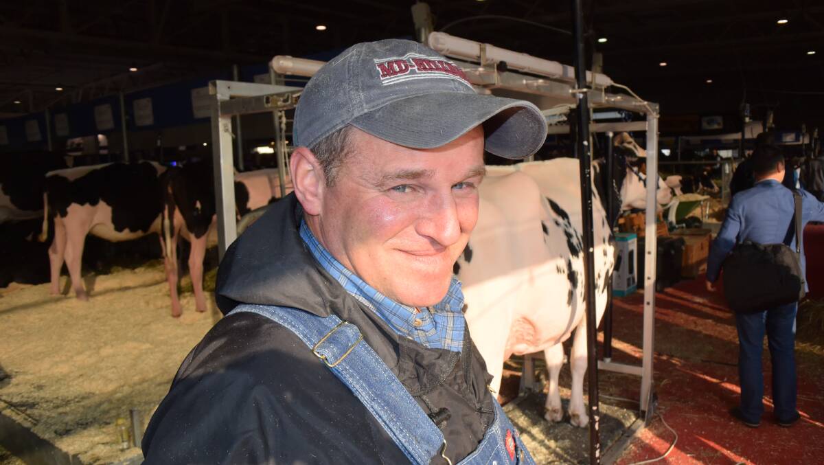 Italian dairyman Paul Petriffer from Funes via Balzano, South Tyrol, has been touring and clipping cows for the past 25 years. Last year he took out the coveted Klussendorf Mackenzie award for personal show preparation at Madison Wisconsin.