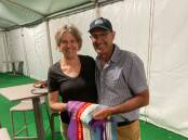 Steve and Erika Chesworth with their Sydney Royal Easter Show ribbons. Picture supplied