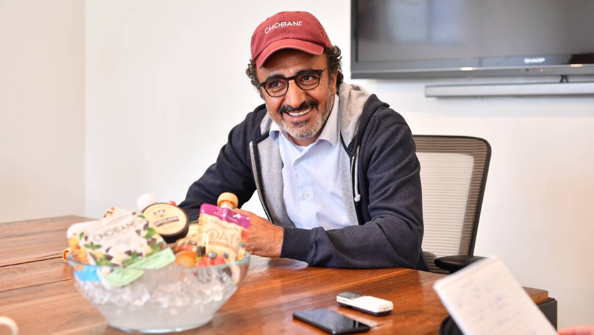 "Living in Australia, you are leading this opportunity more than anybody else": Chobani founder and CEO Hamdi Ulukaya. Photo: Joe Armao